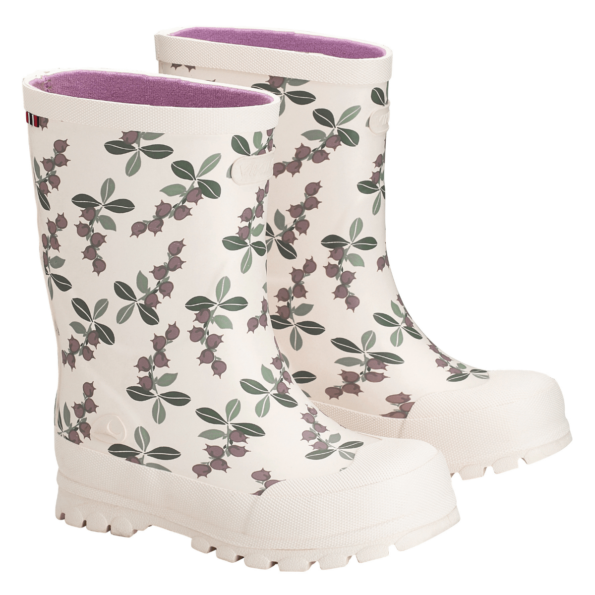 Viking - Gummistølver Jolly Light Pink/ Olive - Guttelus.no