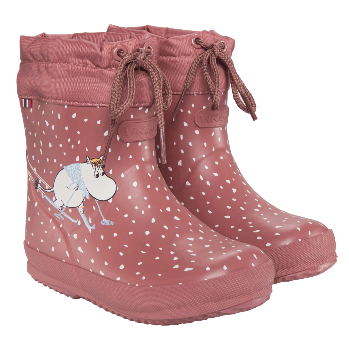Viking - Gummistøvler Alv Indie Warm Moomin Peach - Guttelus.no