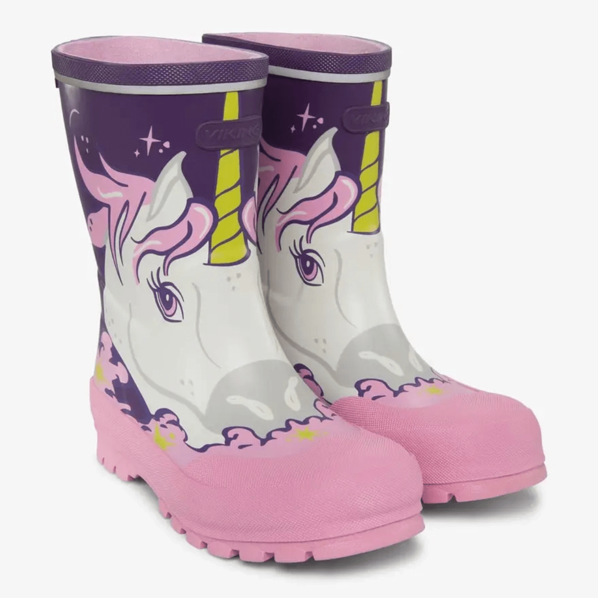Viking - Gummistøvler Jolly Print Purple/ Multi - Guttelus.no