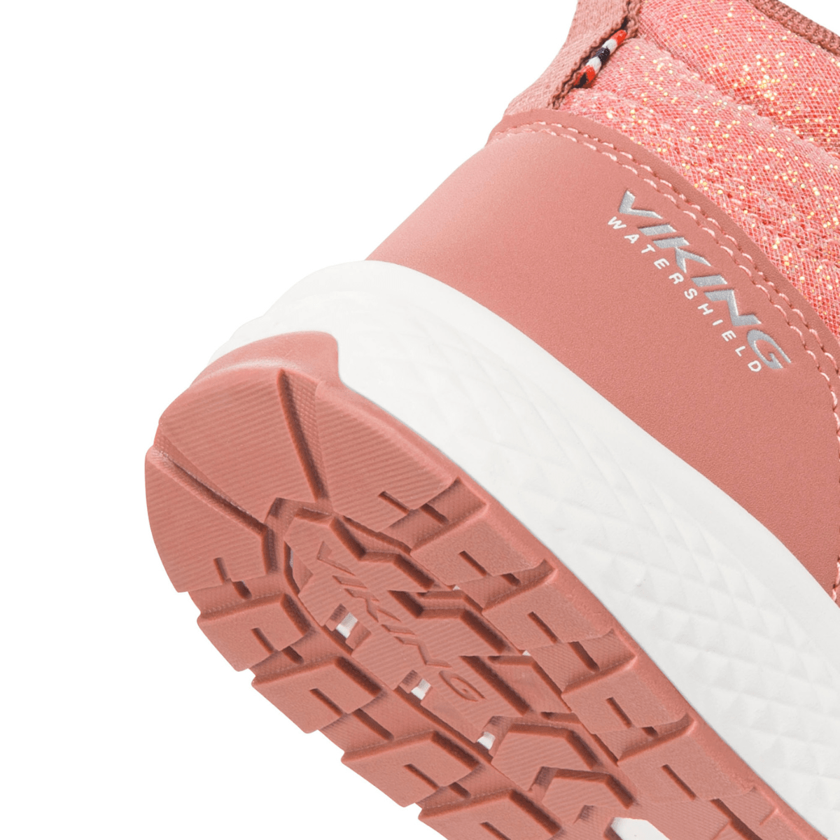 Viking - Overgangssko Bouncy Glitter Mid WP 2V Rosa - Guttelus.no