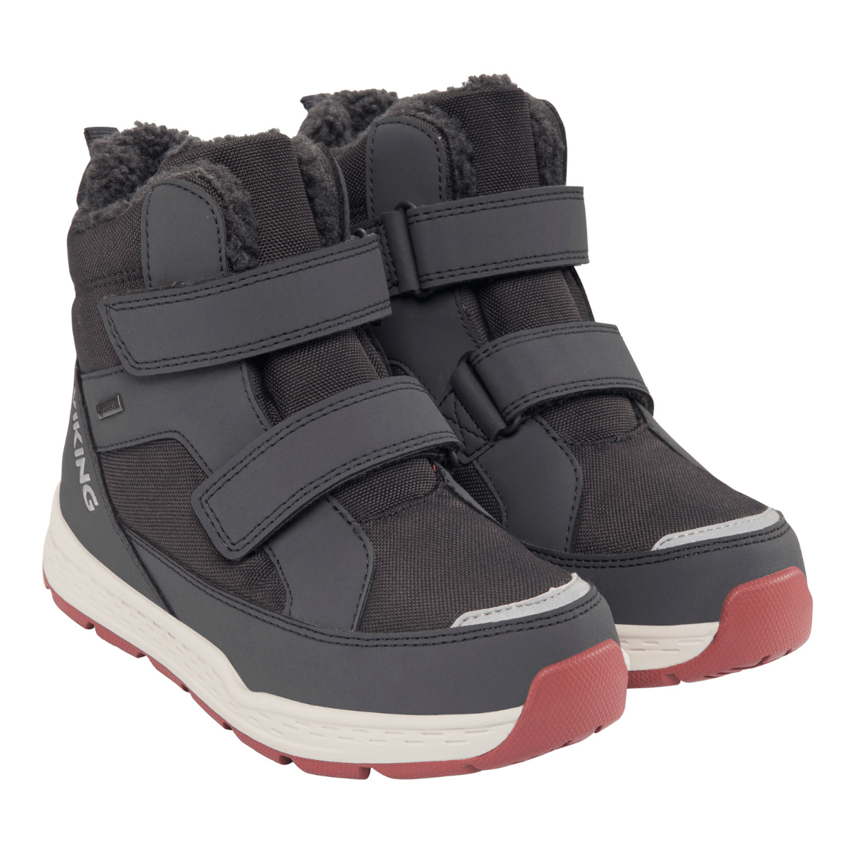 Viking - Vintersko Espo Warm GTX 2V Charcoal/ Pink - Guttelus.no
