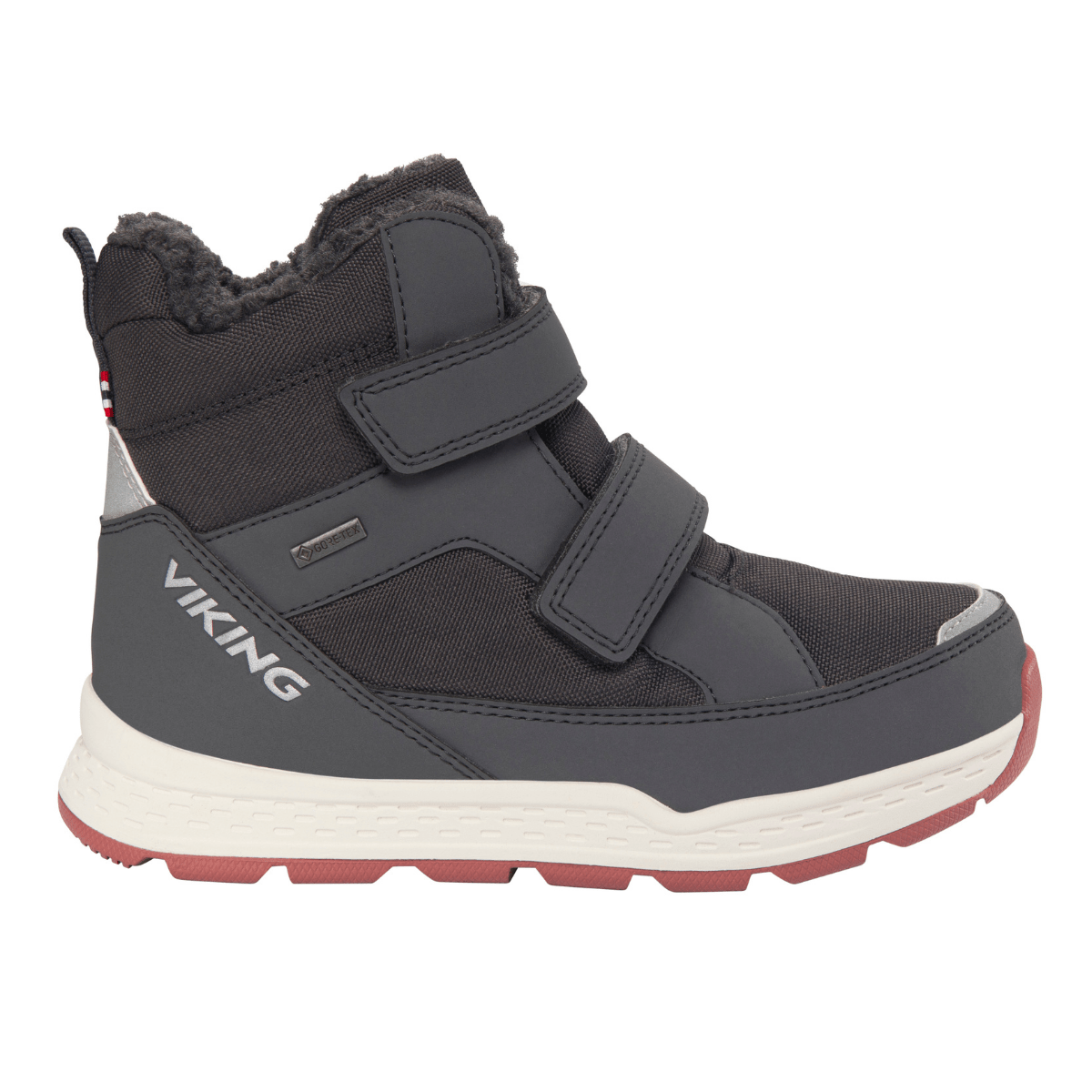 Viking - Vintersko Espo Warm GTX 2V Charcoal/ Pink - Guttelus.no