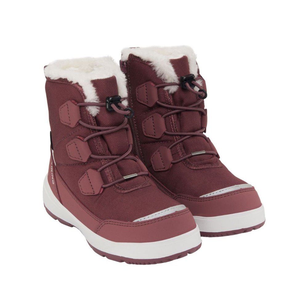 Viking - Vintersko Toasty Warm GTX Zip Dark Pink - Guttelus.no