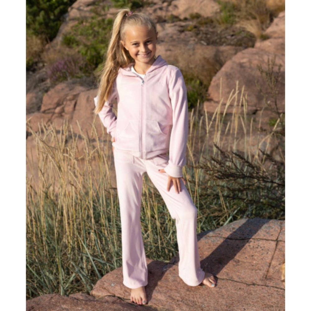 Vilje & Ve - Bukse Velour Hermine Light Rose - Guttelus.no