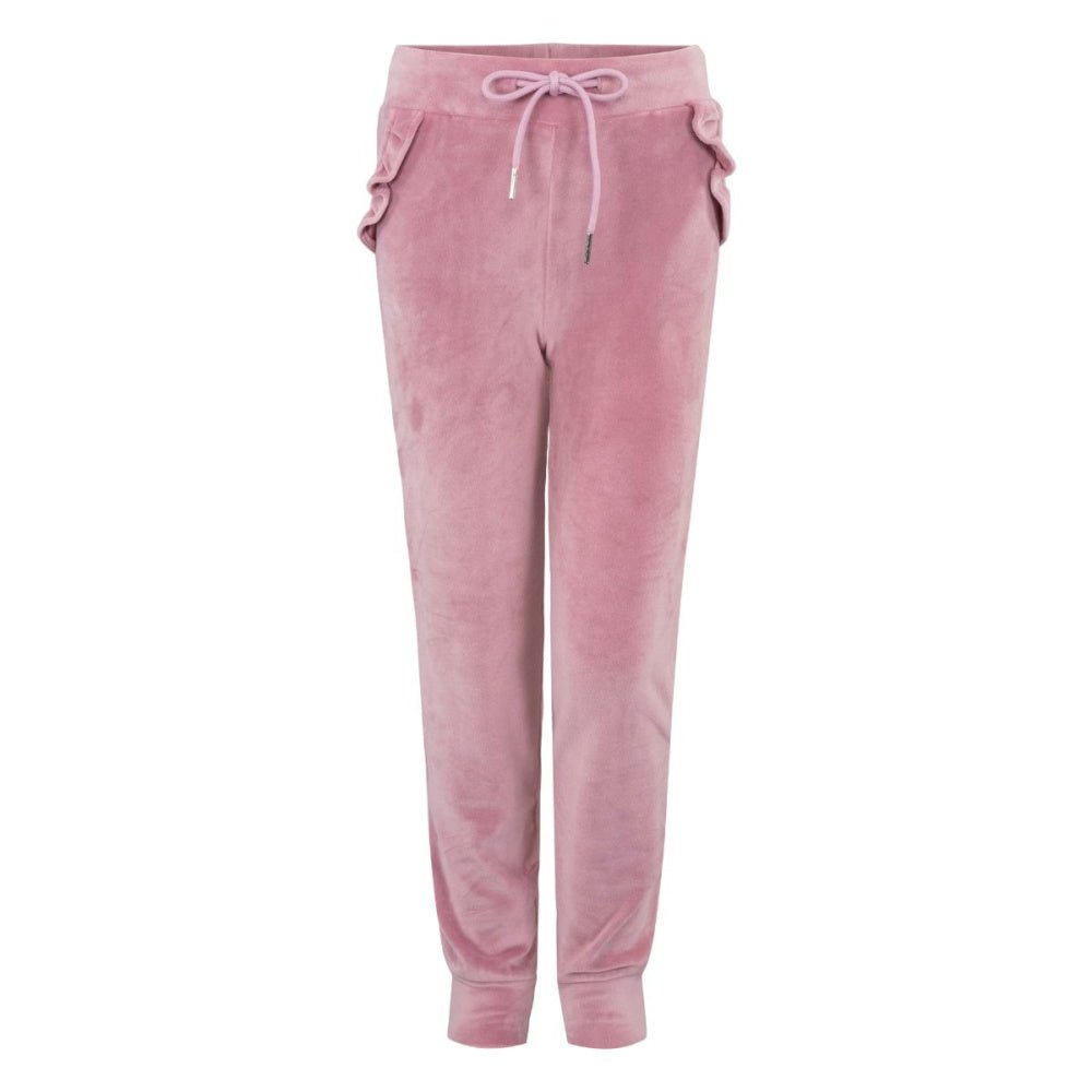 Vilje & Ve - Bukse Velour Ines Blush Rose - Guttelus.no