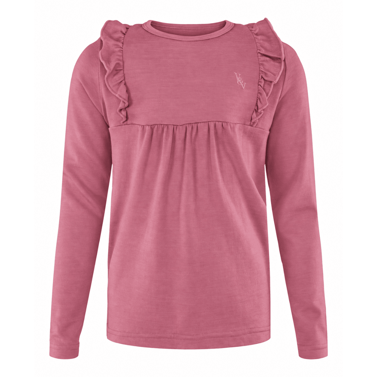 Vilje & Ve - Genser i Ull og Bambus Andie Soft Pink - Guttelus