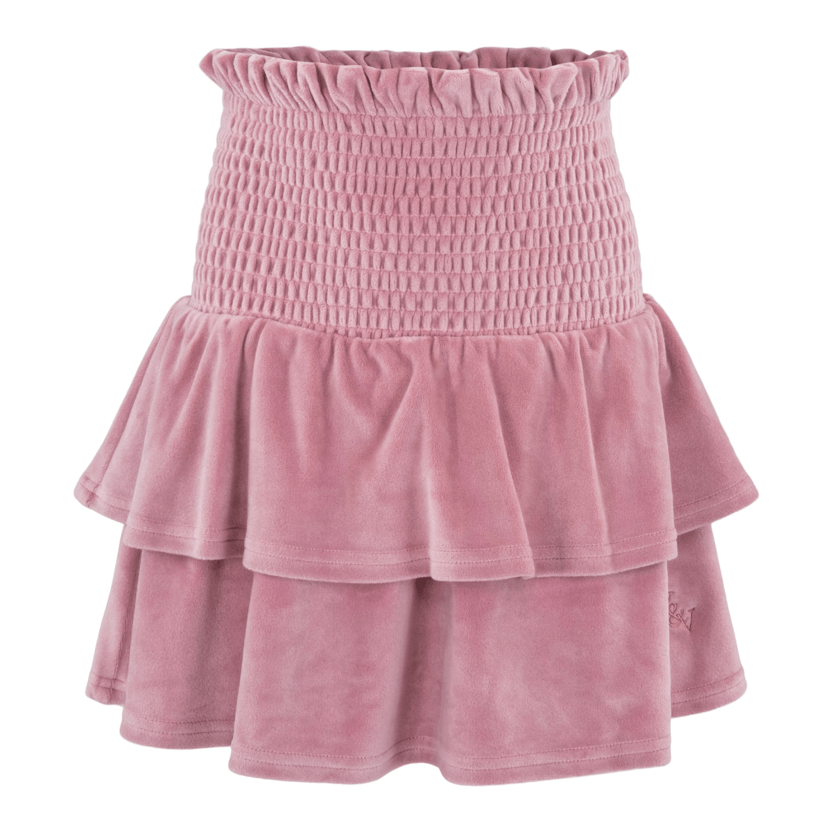 Vilje & Ve - Skjørt Hermine Velour Soft Pink - Guttelus