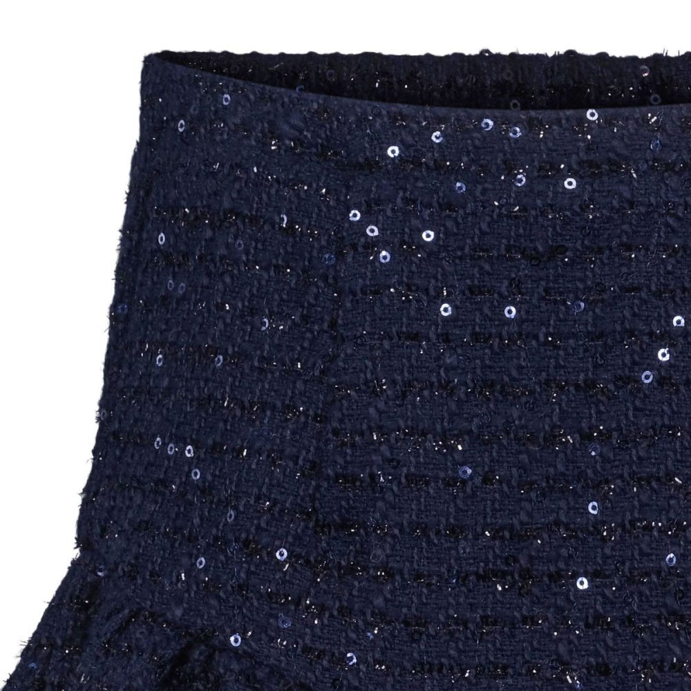 Vilje & Ve - Skjørt Laila Bouclè Midnight Navy - Guttelus.no