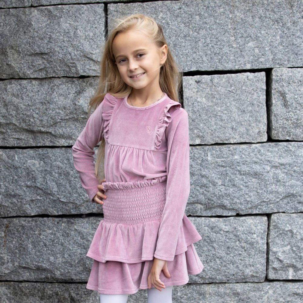 Vilje & Ve - Velourgenser Juliane Blush Rose - Guttelus.no