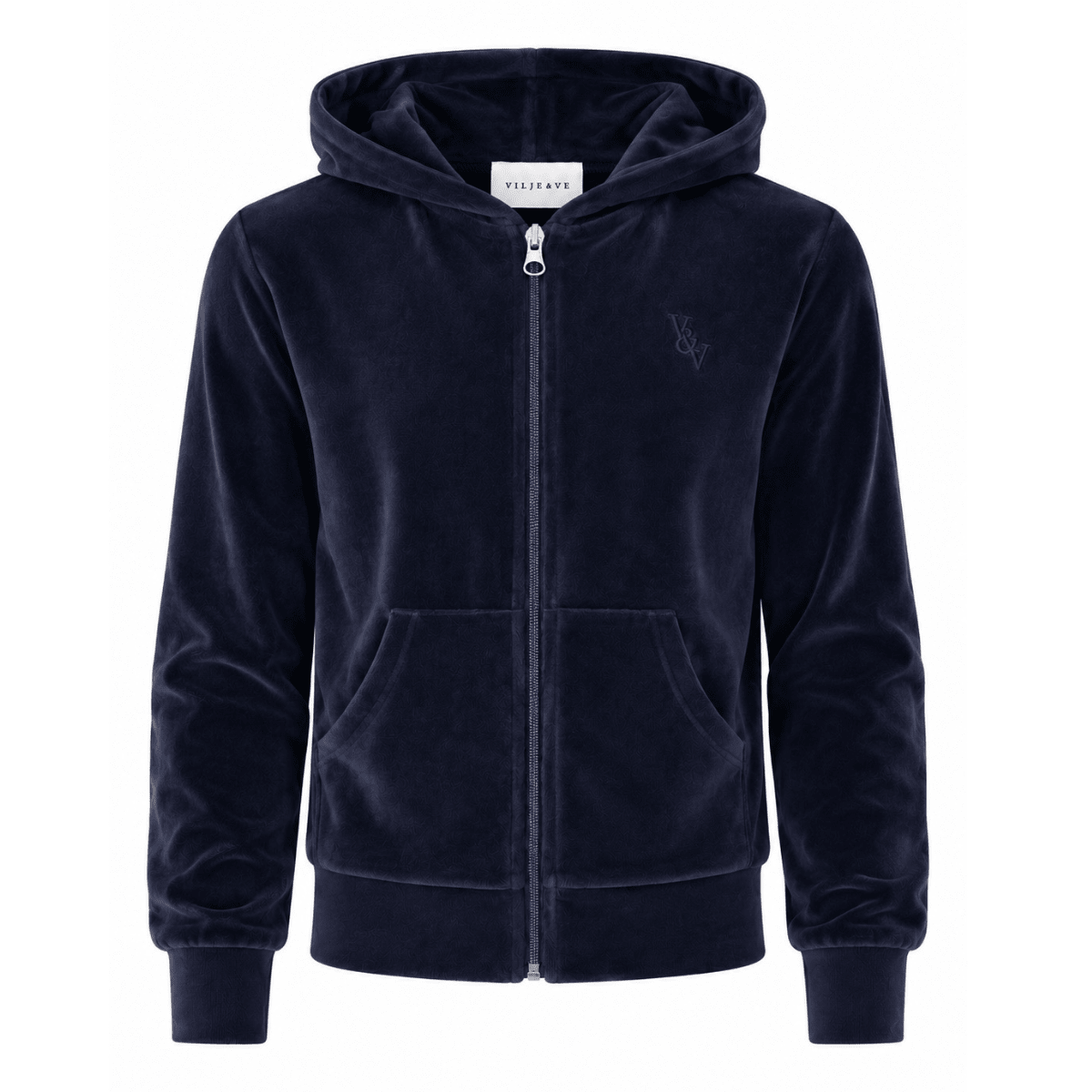Vilje & Ve - Velourjakke Hermine Deep Navy - Guttelus