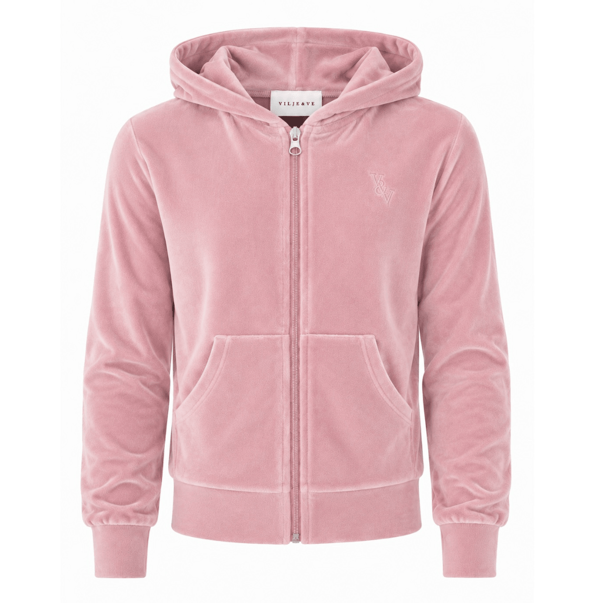 Vilje & Ve - Velourjakke Hermine Soft Pink - Guttelus