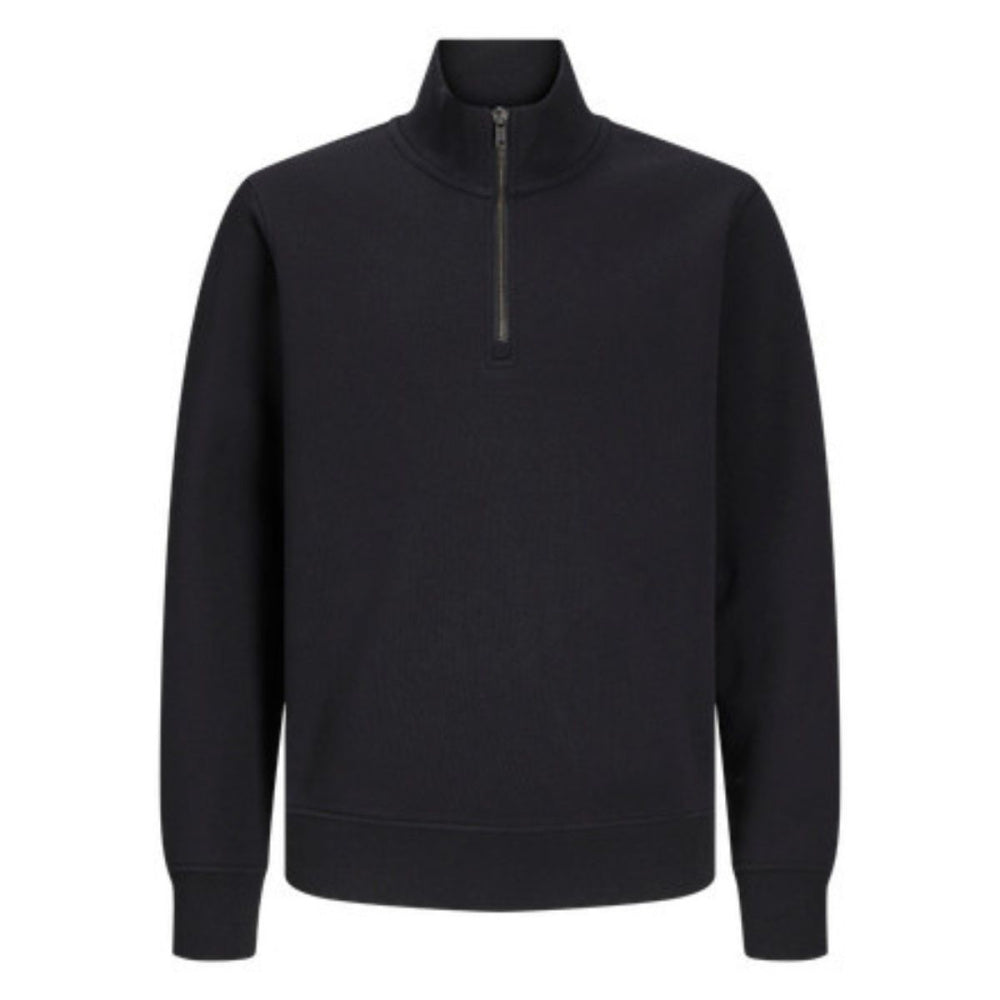 Jack & Jones - Genser Sweat Halfzip Bradley Black