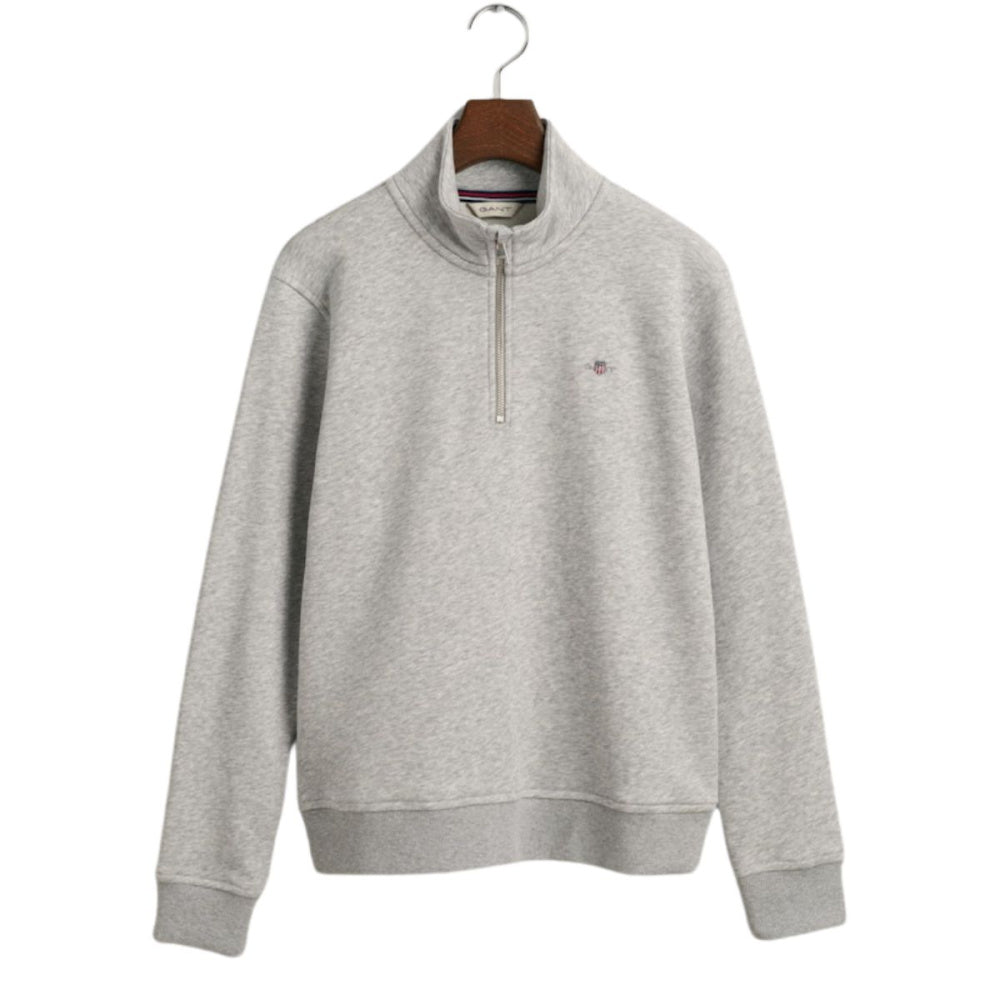 Gant - Genser Jr Shield Half Zip Light Grey Melange