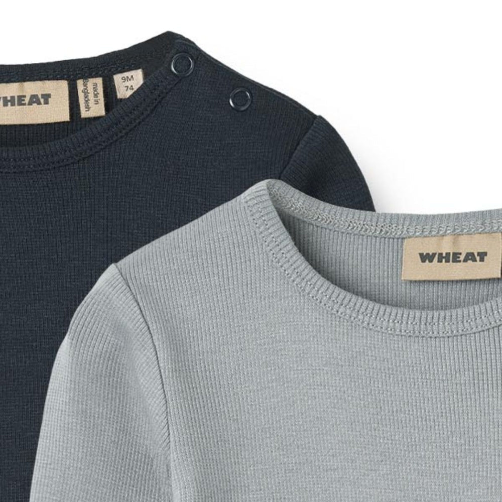 Wheat - Body 2-pk Rib Spencer Cloudy Sky/ Navy - Guttelus