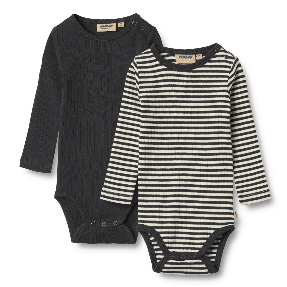 Wheat - Body 2-pk Spencer Navy Stripe - Guttelus.no