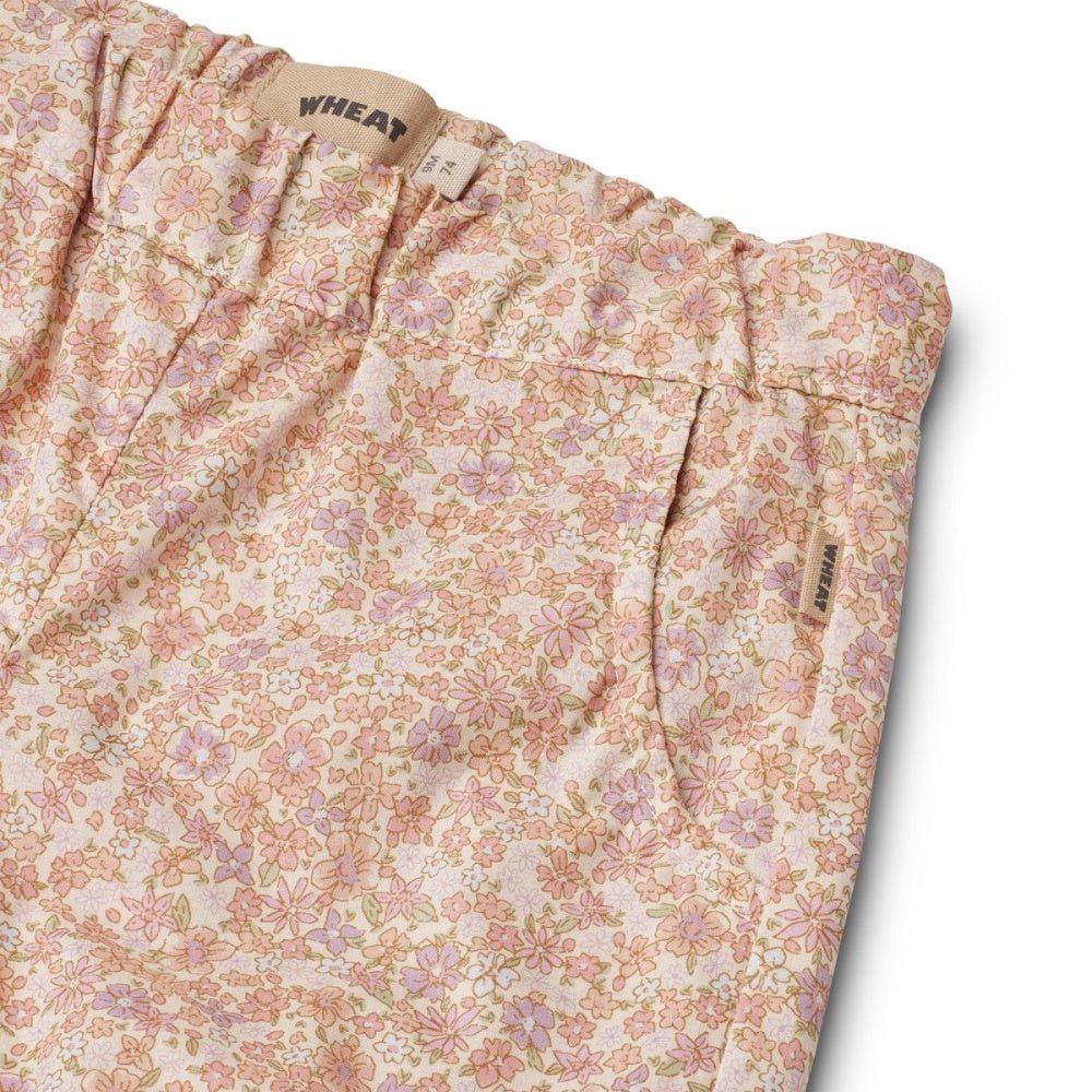 Wheat - Bukse Baby Sara Lilac Flowers - Guttelus