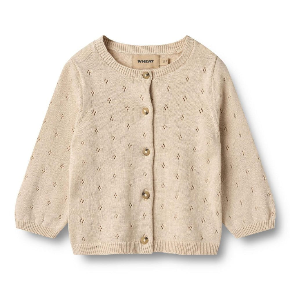 Wheat - Cardigan Baby Knit Maia Offwhite - Guttelus.no