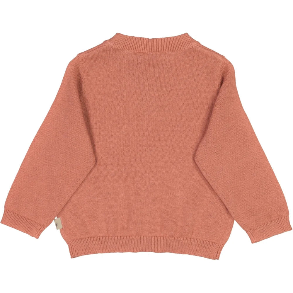 Wheat - Cardigan Suzy Cameo Brown - Guttelus.no