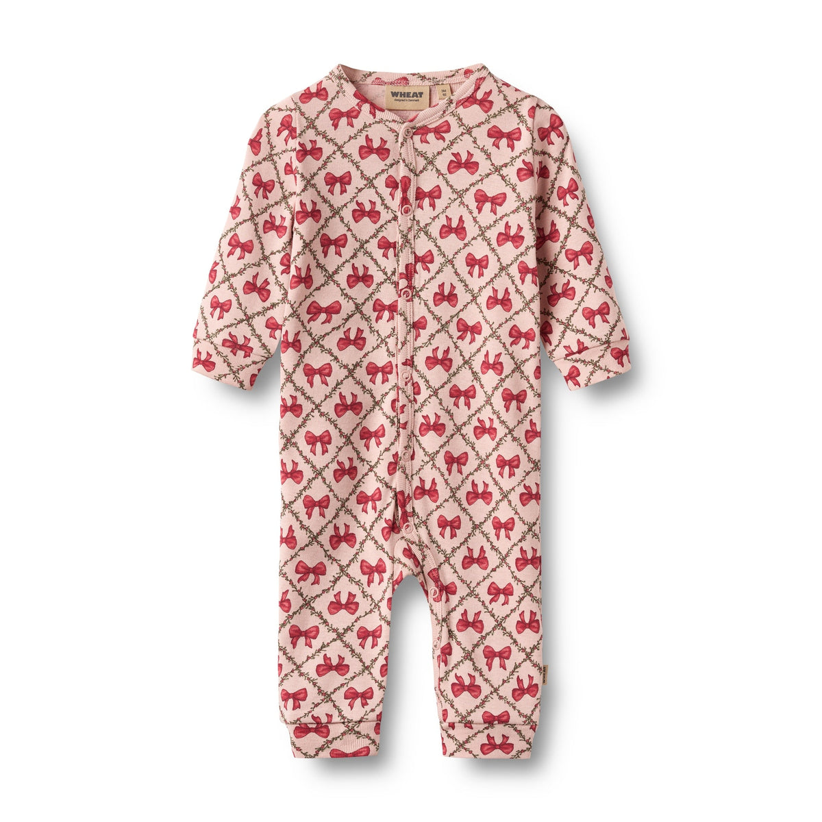 Wheat - Julepysj Baby Nikola Dim Rose Bows - Guttelus