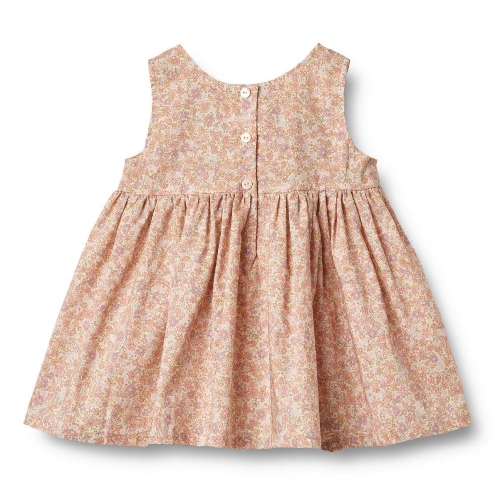 Wheat - Kjole Baby Sienna Lilac Flowers - Guttelus