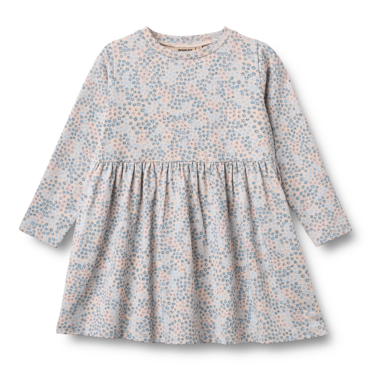 Wheat - Kjole Sessa Powder Blue Flowers - Guttelus