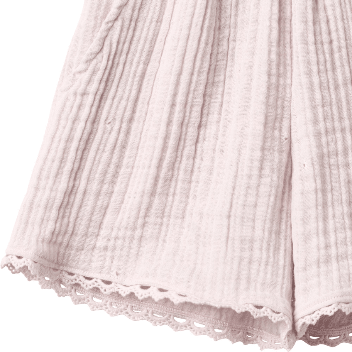 Wheat - Shorts Lace Eileen Purple Light Flowers - Guttelus.no