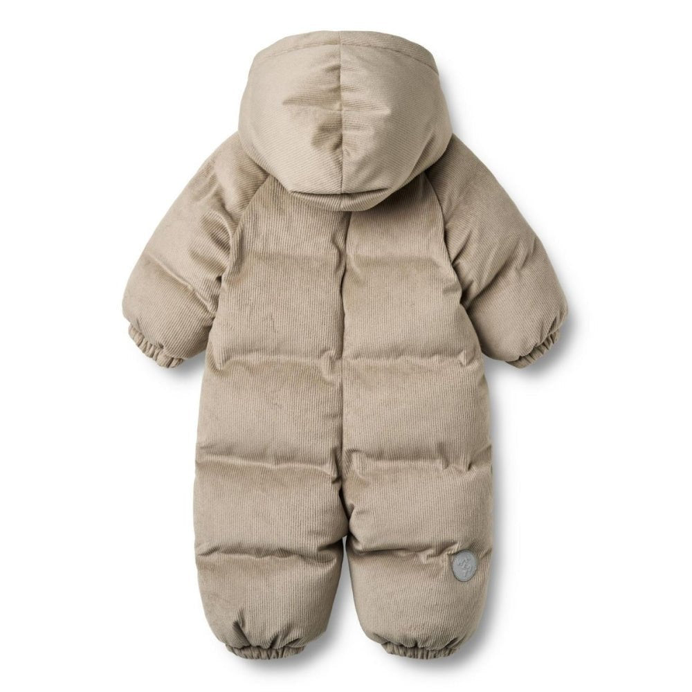 Wheat - Vinterdress Baby Puffer Nallo Grey Stone - Guttelus.no