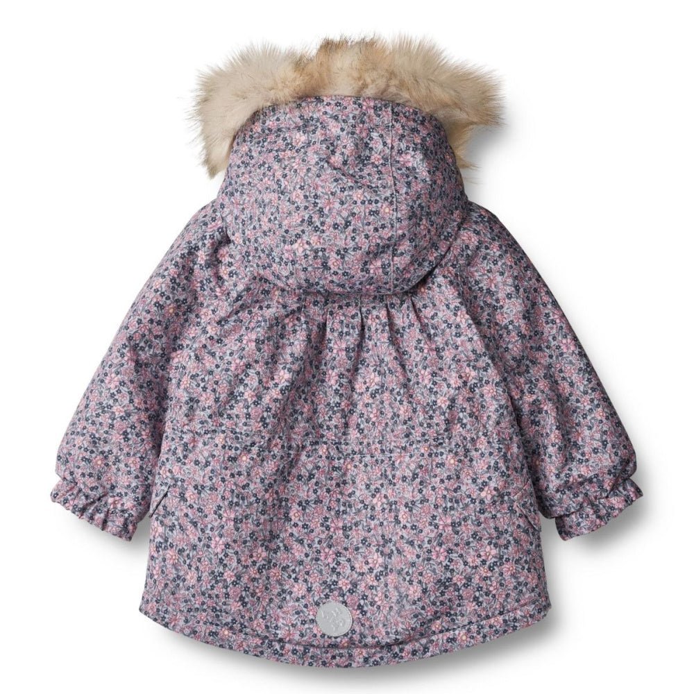 Wheat - Vinterjakke Mini Mathilde Tech Winter Flowers - Guttelus