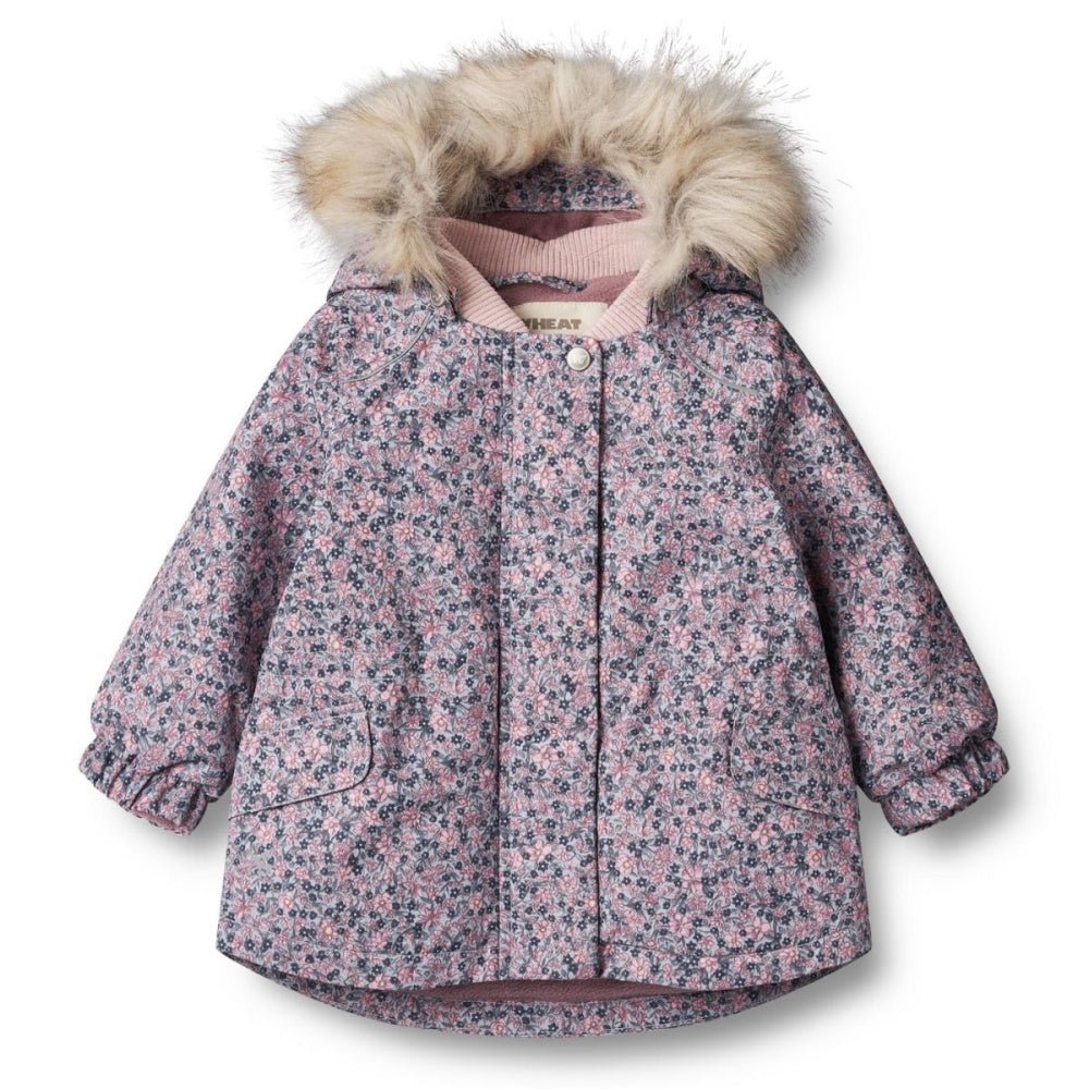 Wheat - Vinterjakke Mini Mathilde Tech Winter Flowers - Guttelus