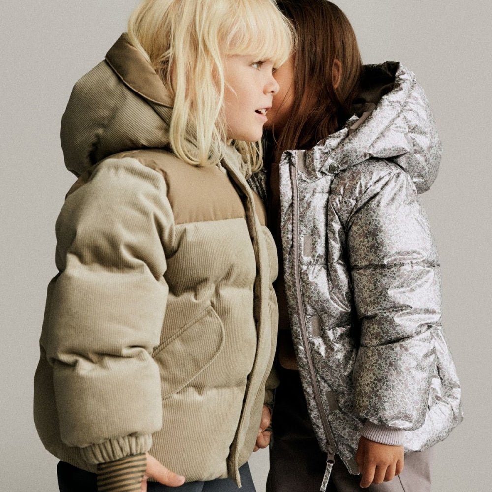 Wheat - Vinterjakke Puffer Mads Grey Stone - Guttelus.no