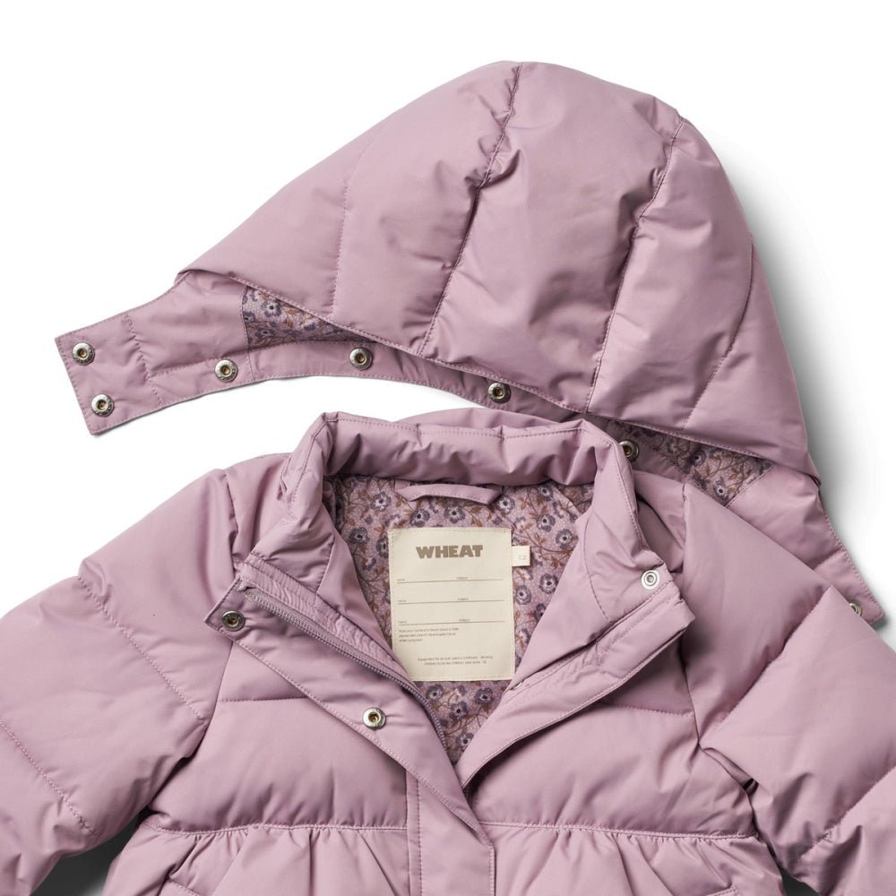 Wheat - Vinterjakke Puffer Soft Lilac - Guttelus.no