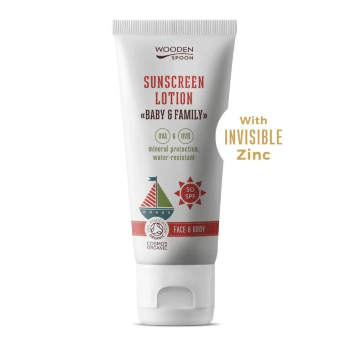 Wooden Spoon - Solkrem SPF50 100ml til Baby og Barn - Guttelus.no