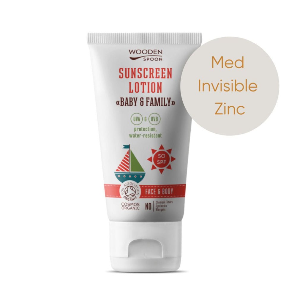 Wooden Spoon - Solkrem SPF50 150ml til Baby og Barn - Guttelus.no