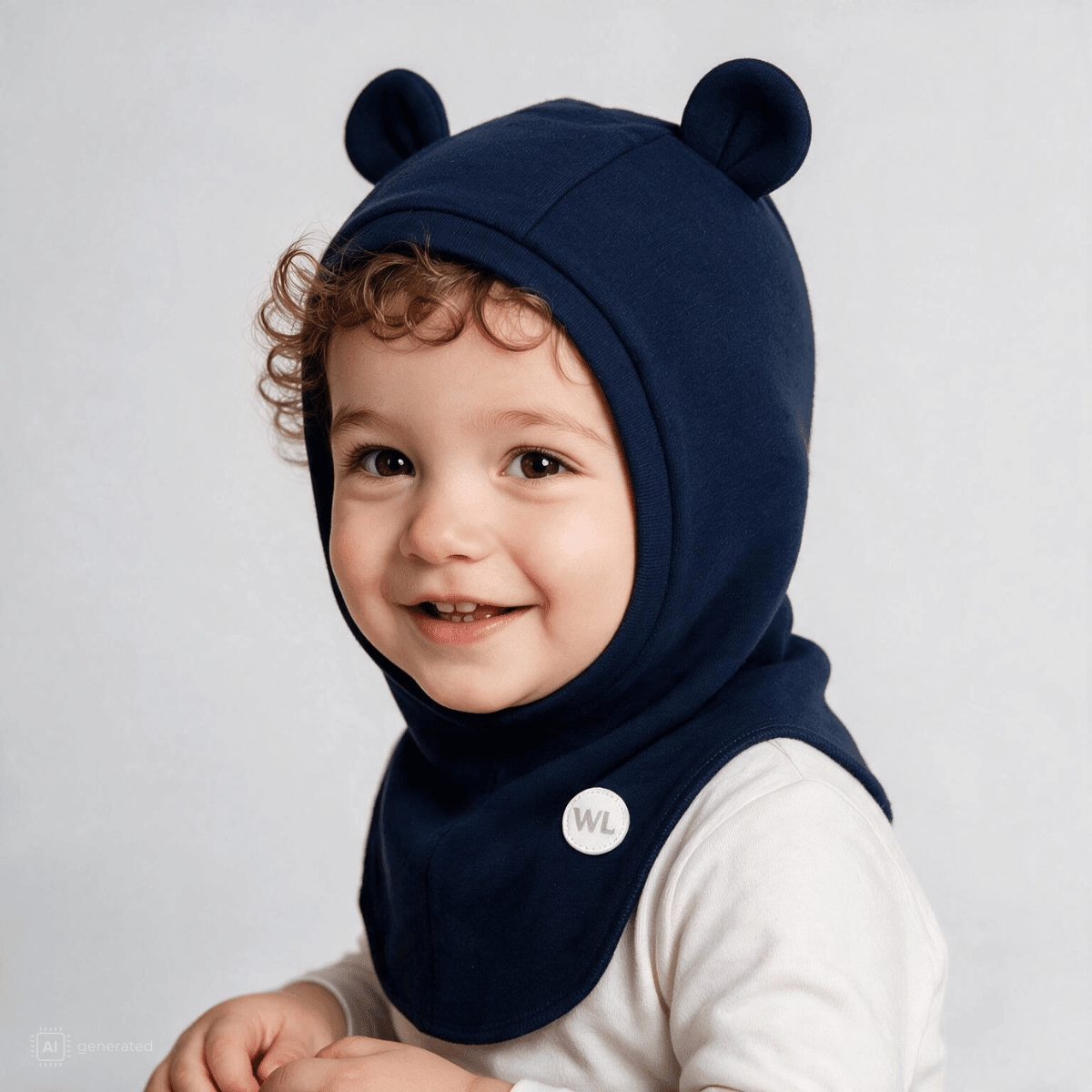 WoolLand - Balaclava i Ull Levanger Blue Ink - Guttelus.no