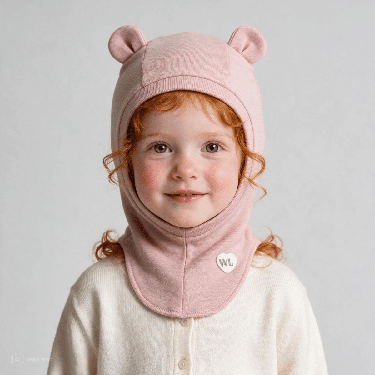 WoolLand - Balaclava i Ull Levanger Old Pink - Guttelus.no