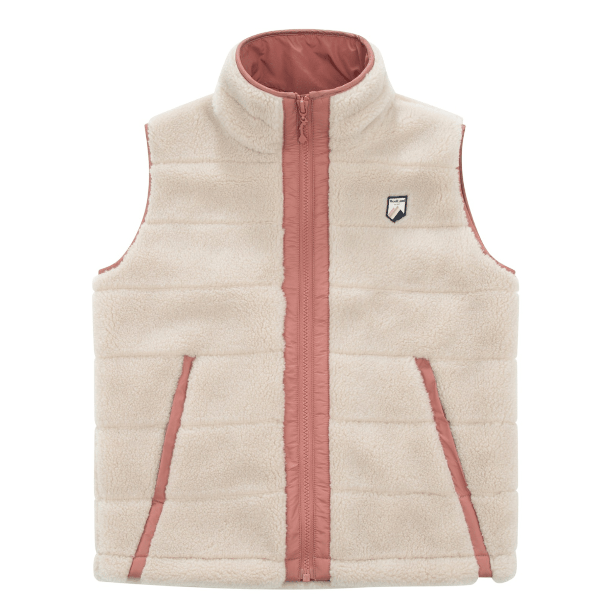WoolLand - Fleecevest Nusfjord Burned Rose - Guttelus.no