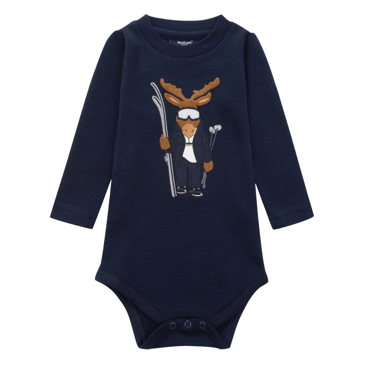 WoolLand - Ullbody Baby Høvringen Blue Ink - Guttelus