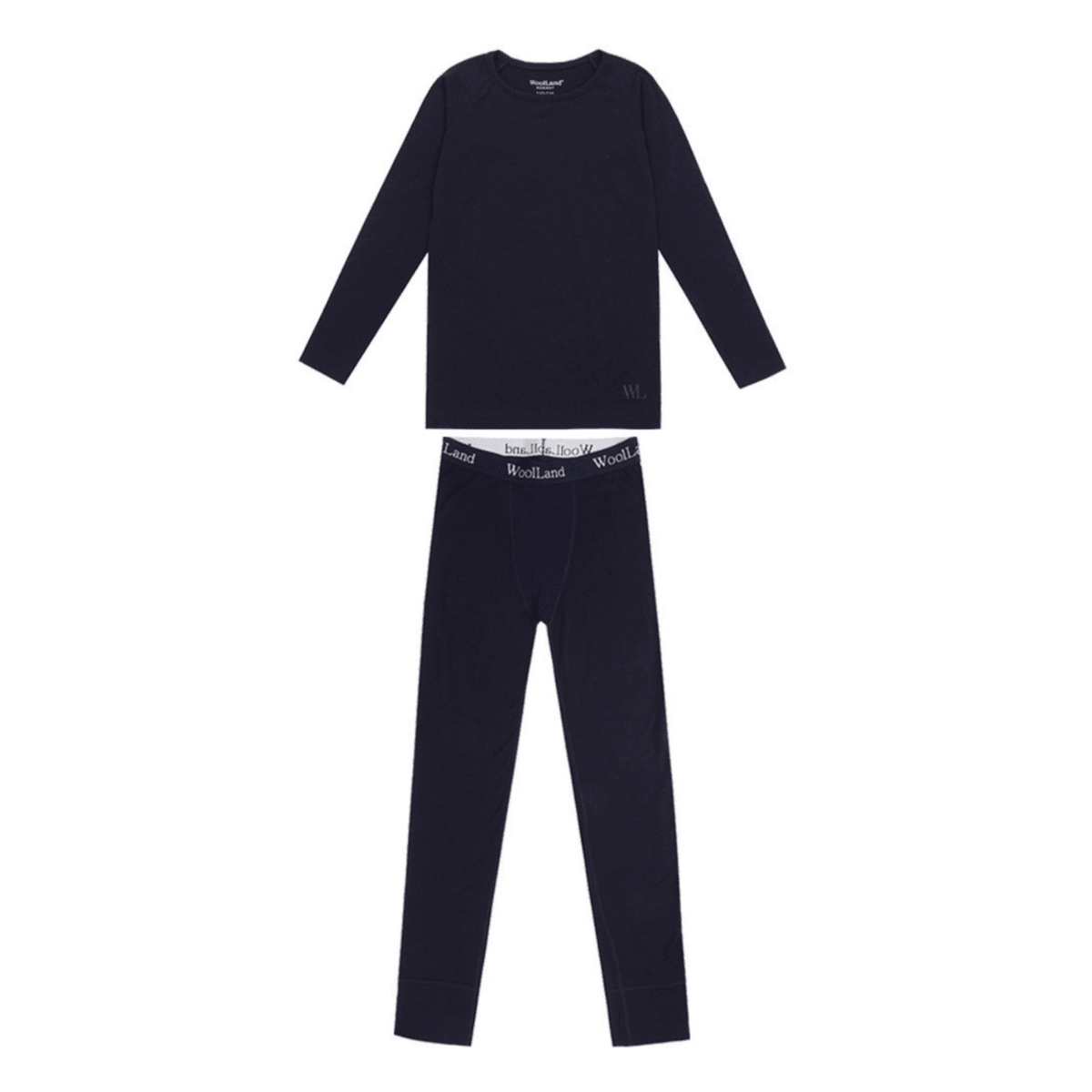 WoolLand - Ullundertøysett Sarpsborg Blue Ink - Guttelus