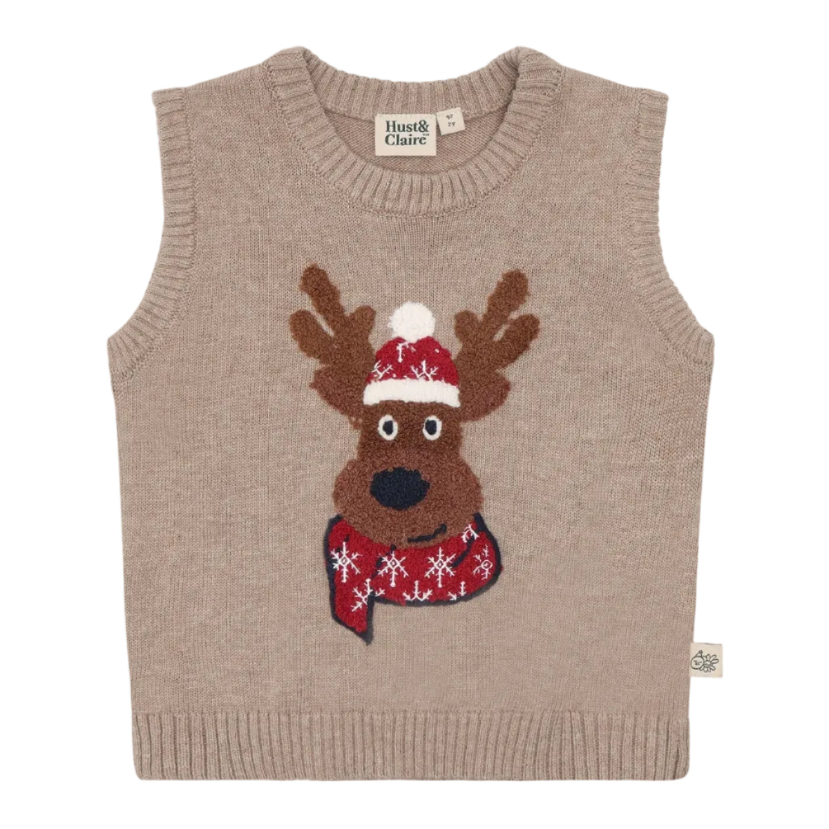 Hust and Claire - Vest Princo Reindeer Biscuit
