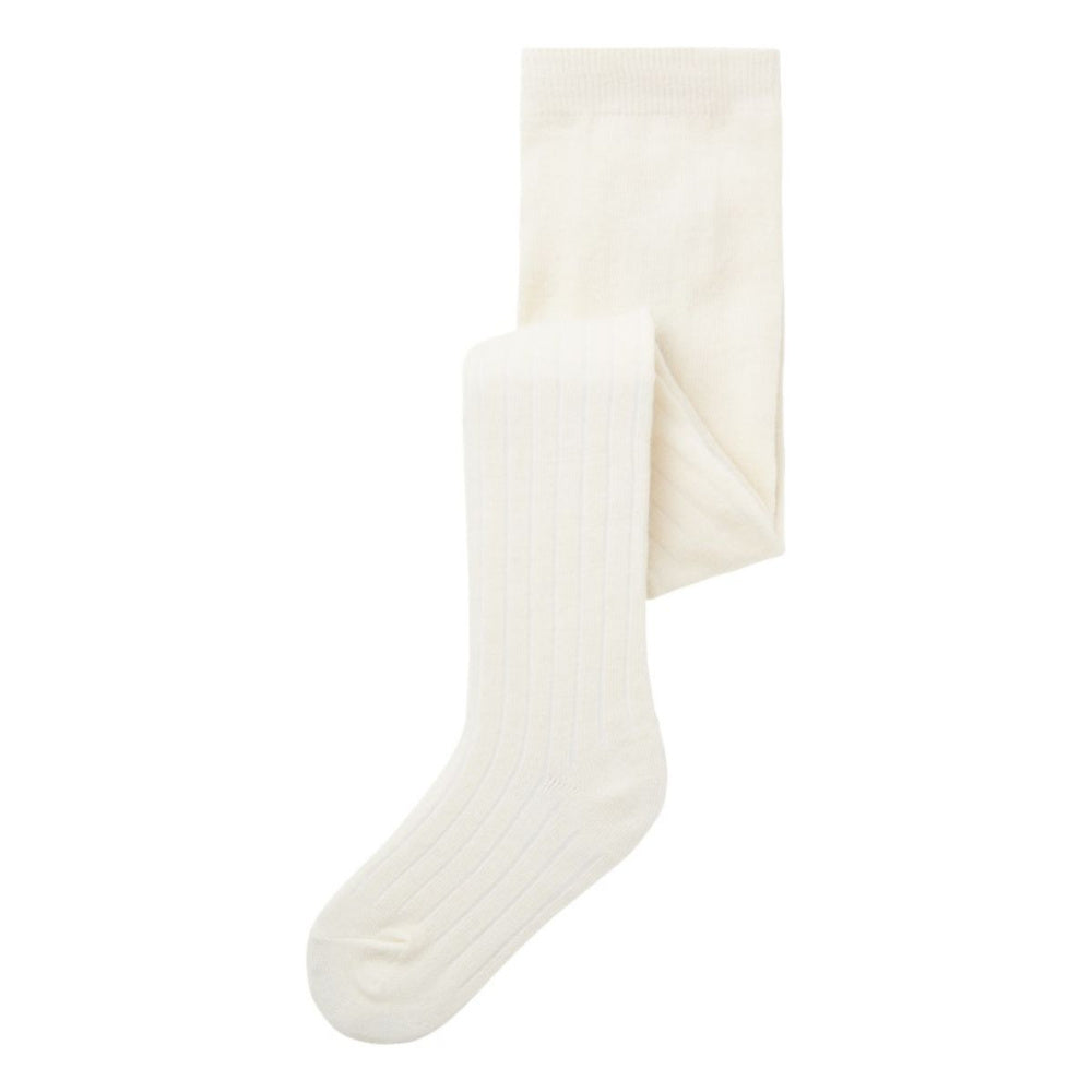 Name It - Strømpebukse i Ull/ Bomull Wakma Rib Snow White