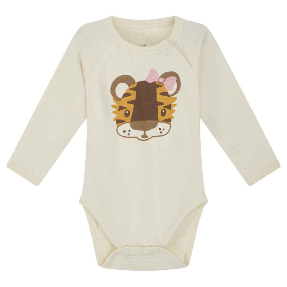 Hust and Claire - Body Ull og Bambus Baloo Tiger Ecru