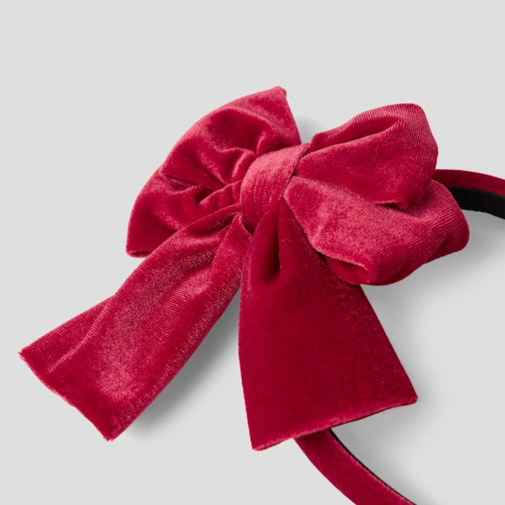 Name It - Hårbøyle med Sløyfe Relvet Jester Red