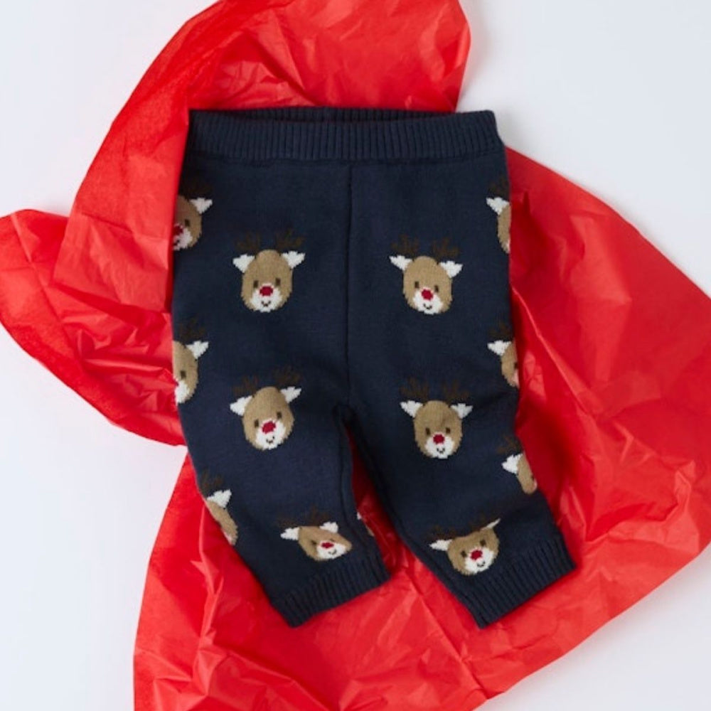 Name It - Julebukse Baby Knit Reindeer Navy Blazer