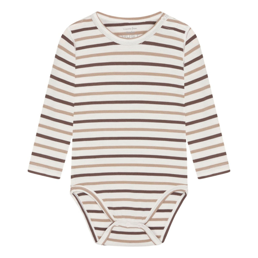 Hust And Claire - Body i Bambus Buller Warm Sand Stripe